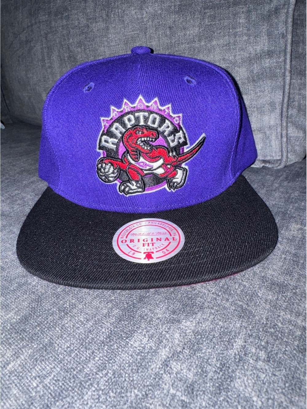 Mitchell & Ness NBA Toronto Raptors Purple and Black Snapback Hat